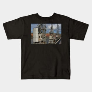 Cranes at Bristol Docks Kids T-Shirt